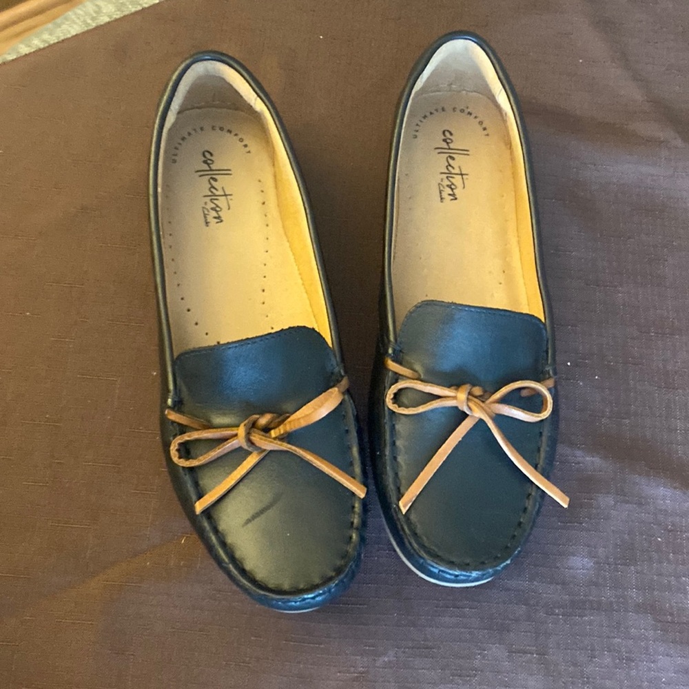 black loafers